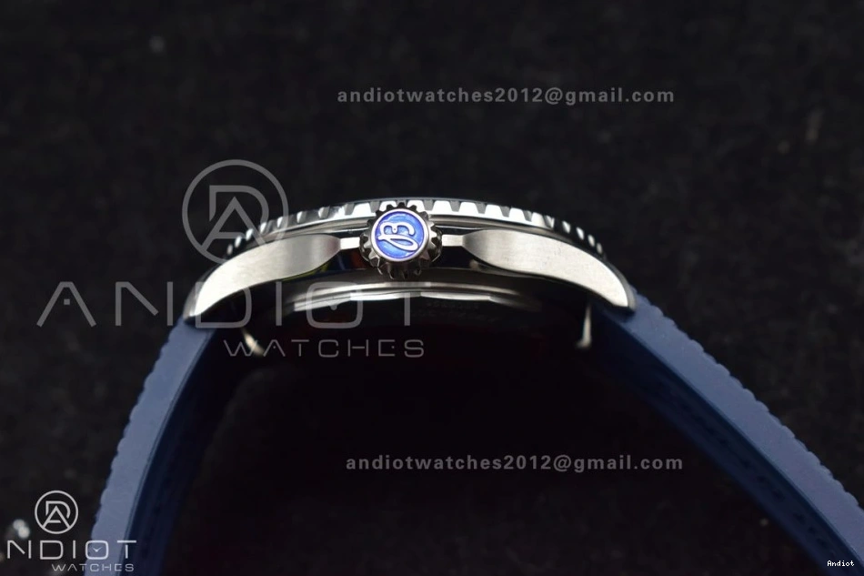 SuperOcean 1:1 Edition on Rubber 42 SS Strap Dial Best BLSF Blue A2824 Blue Automatic 0424